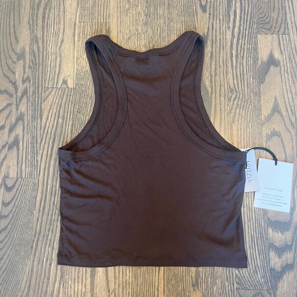 NWT - Aritzia Sunday Best Honor Tank - Rich Mocha Brown - Size Medium - Picture 2 of 3